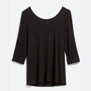 Colette Florettah Twist Back Knit Top, Size M, Black
